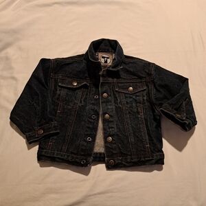 French Toast dark wash jean jacket boys size 2T